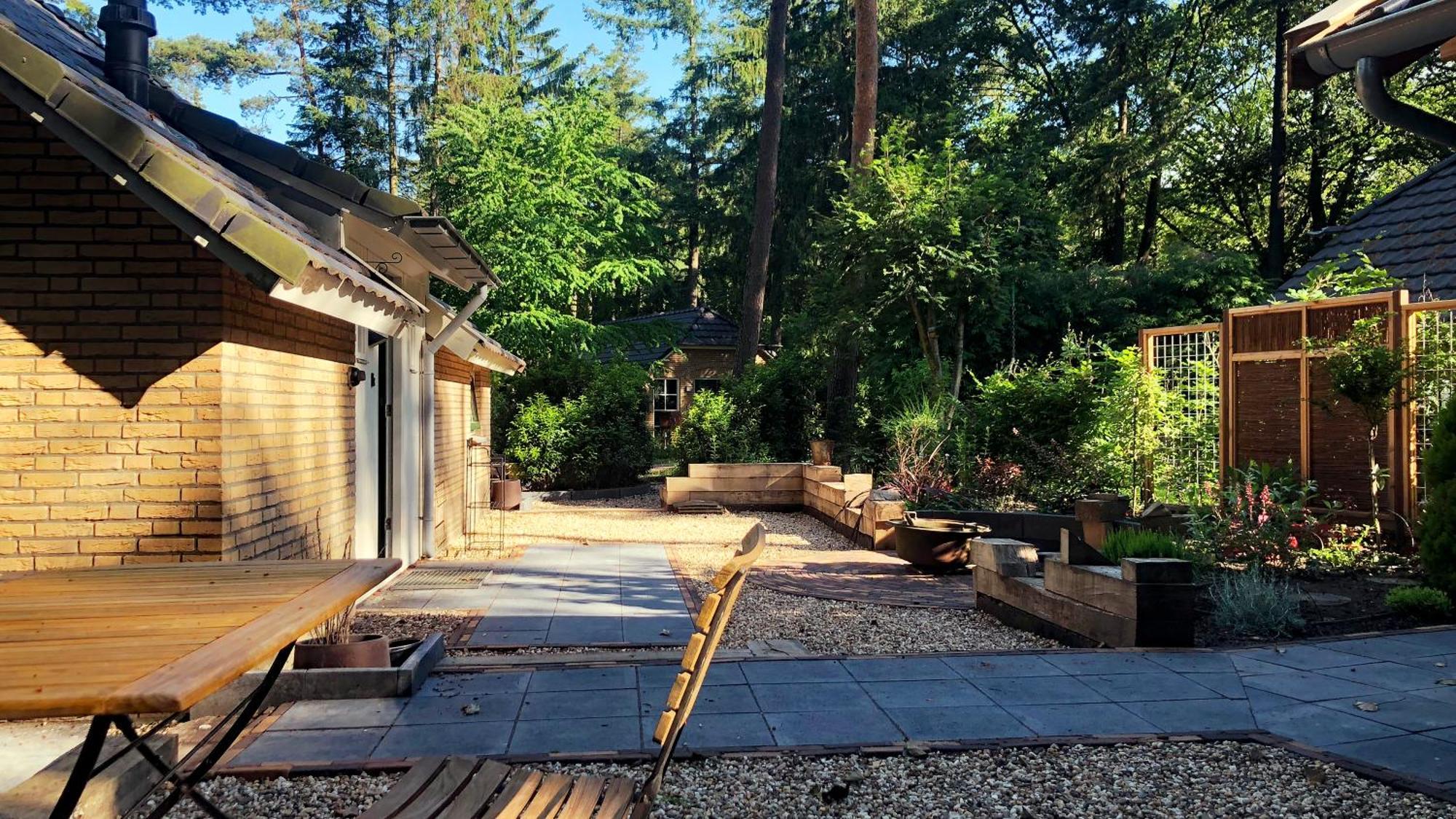 Veluwe Vakantiehuis - Bosuil Lodge ルンテレン エクステリア 写真